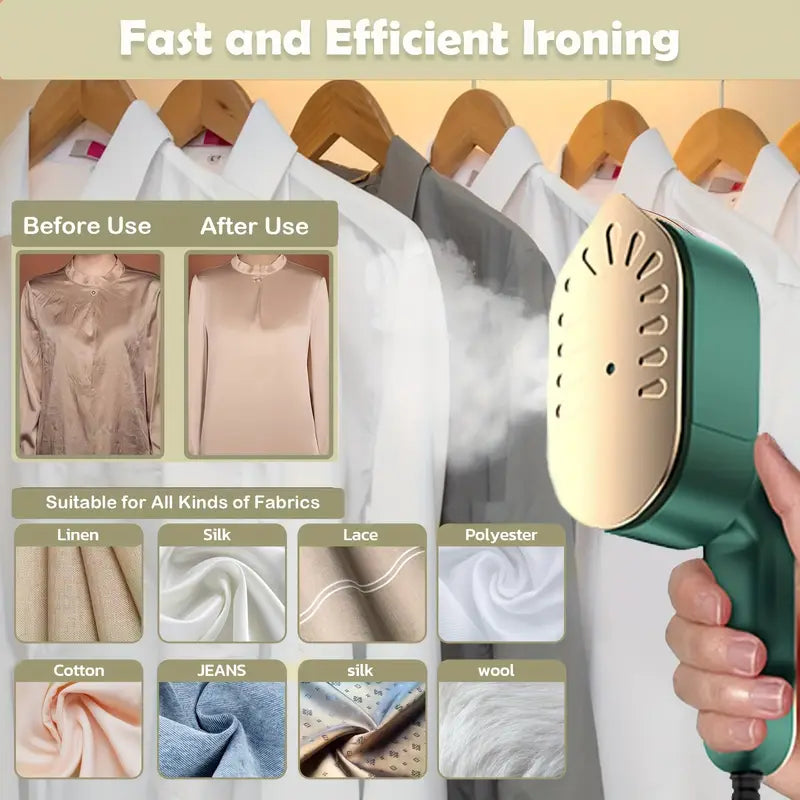 Portable Mini Garment Steamer & Iron | Dual-Function Travel Iron