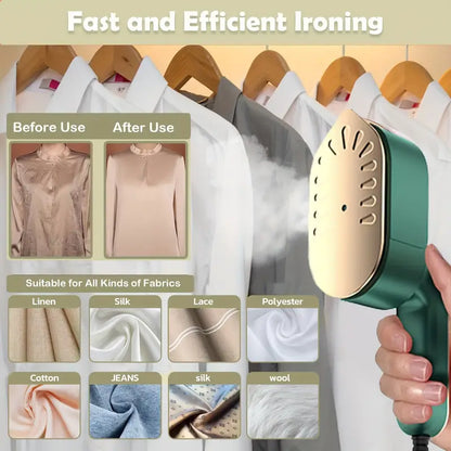 Portable Mini Garment Steamer & Iron | Dual-Function Travel Iron