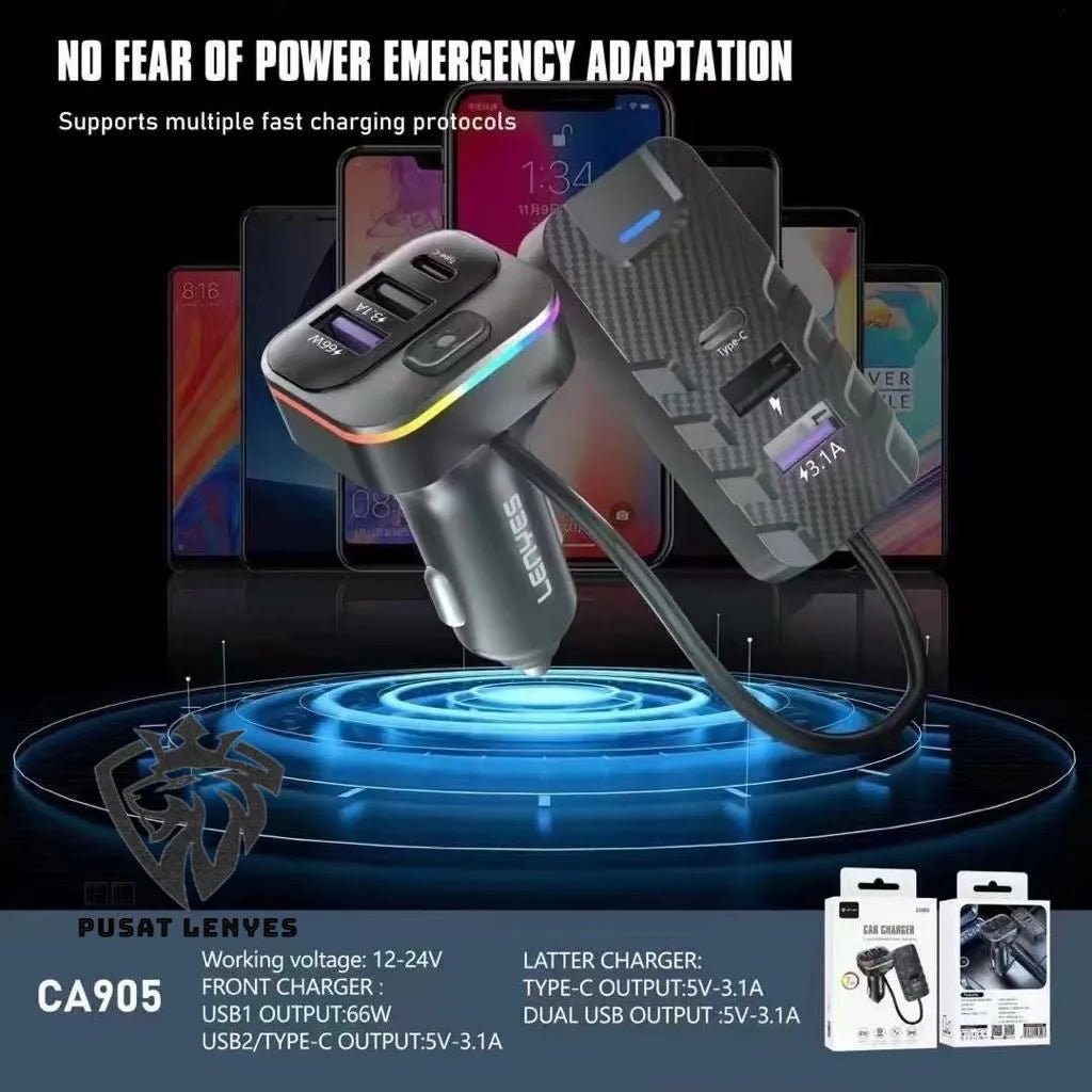 A high-capacity Lenyes - Portable Car Charger